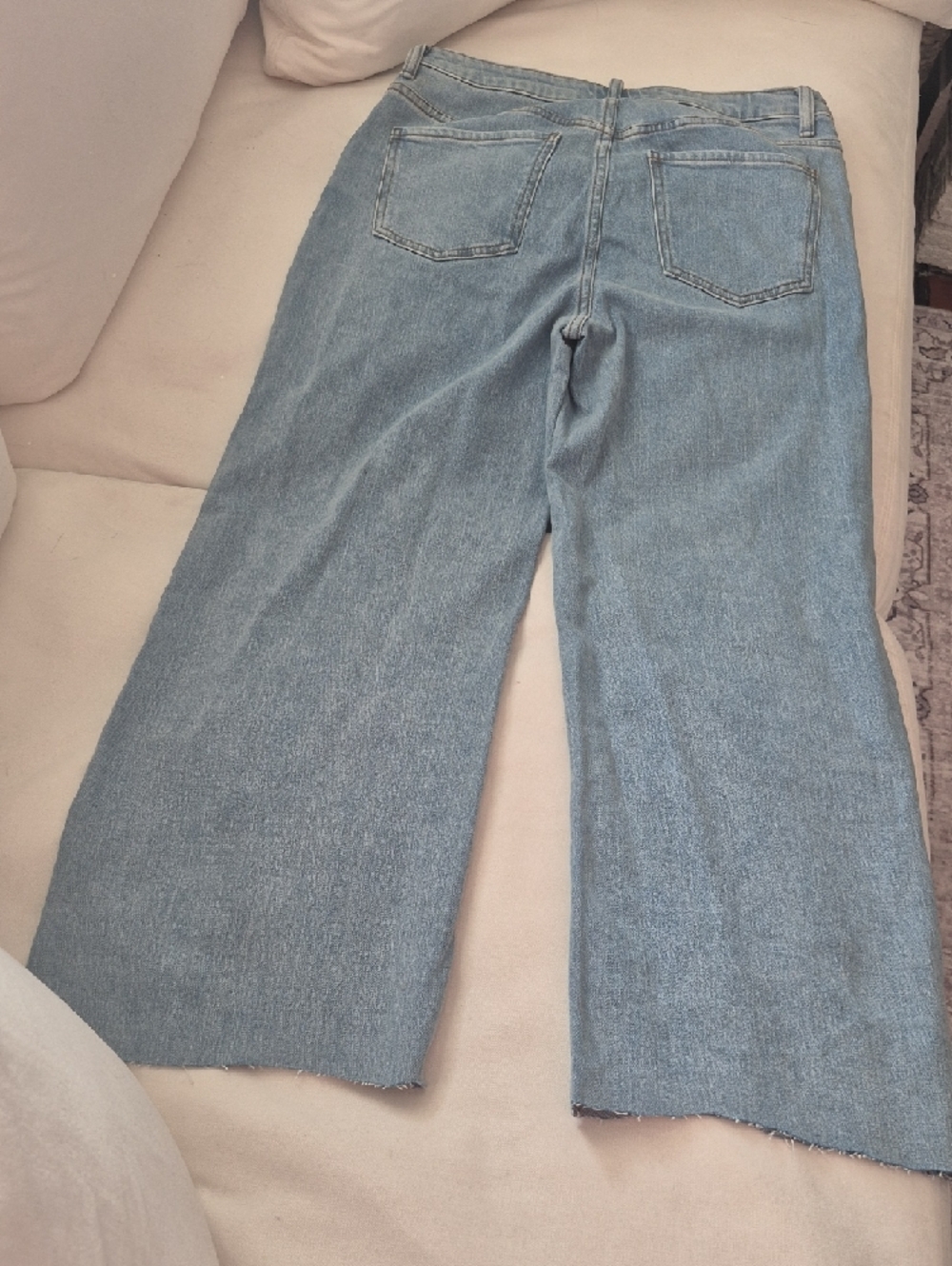Quince Light Blue Wide-Leg Jeans - Picture 5 of 7